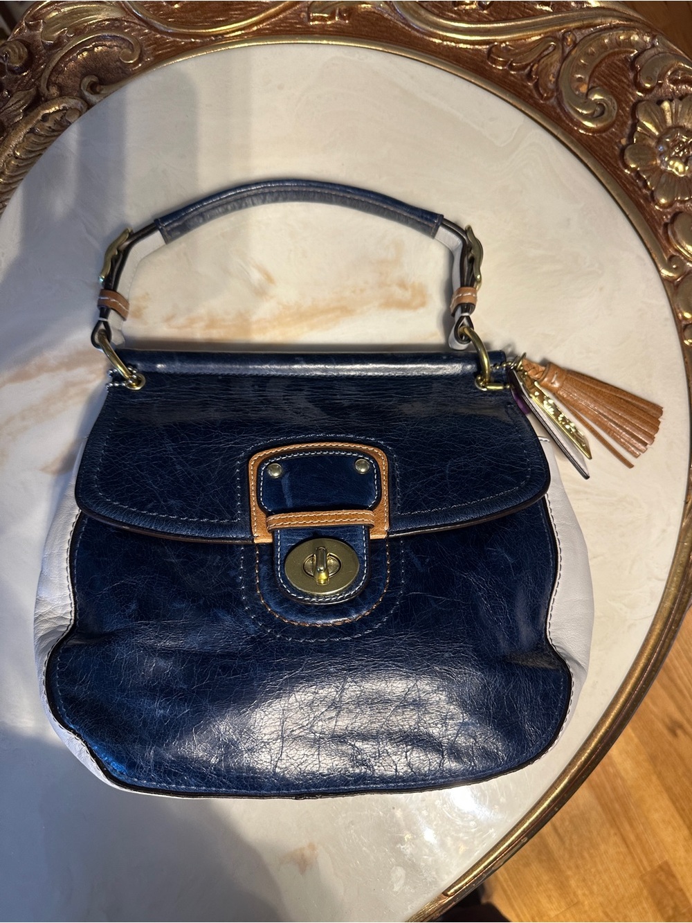 Leather Top Handle Bag - Picture 2 of 6